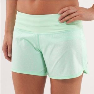 Green lululemon shorts